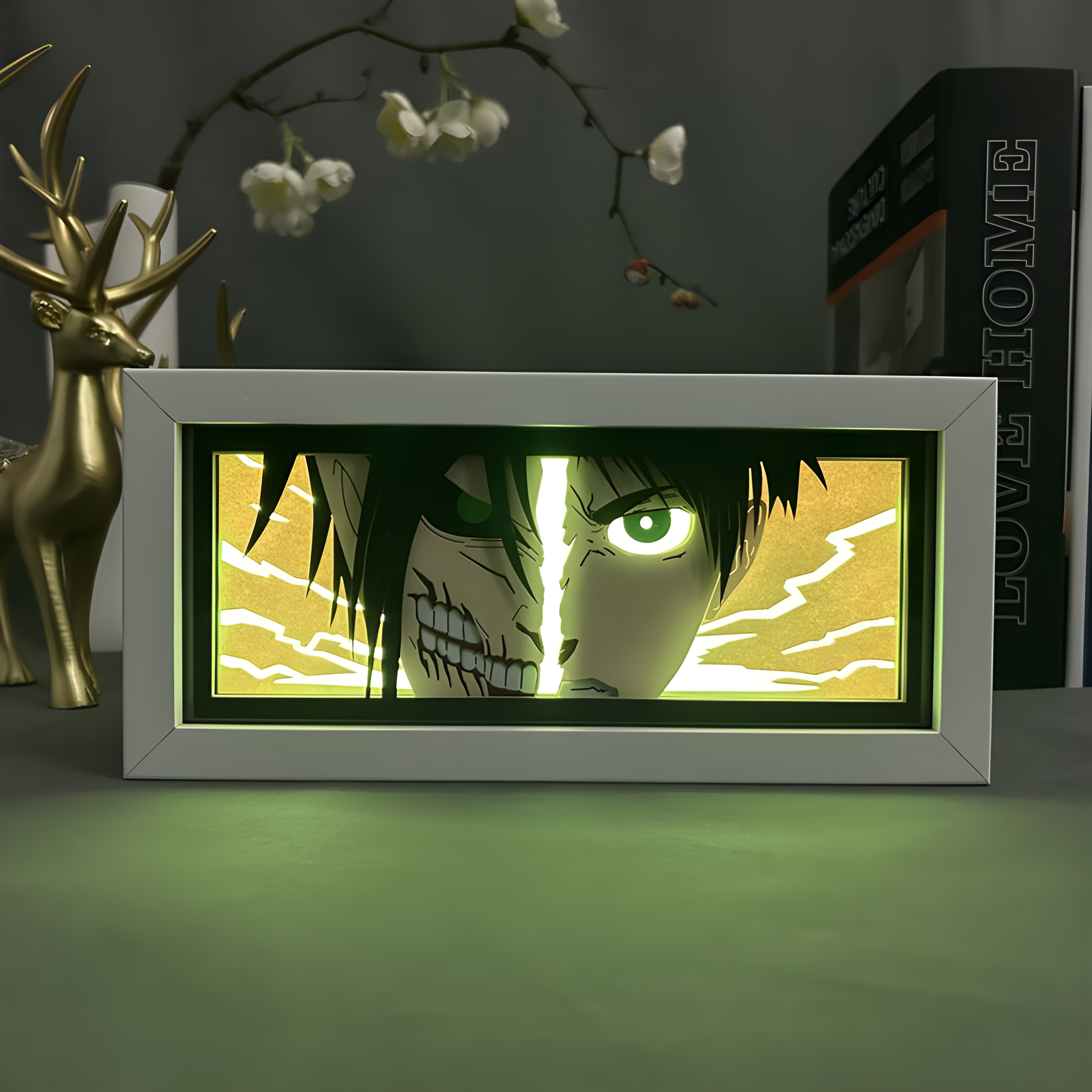 Eren Yeager 4D Light Frame