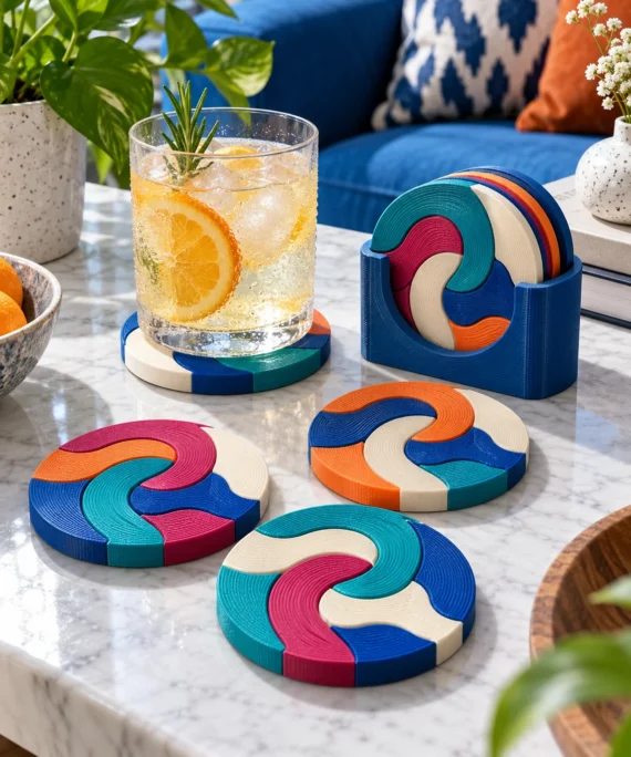 3D-Printed Coasters