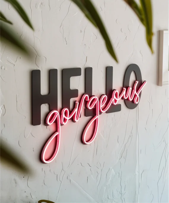 Neon with Coloured Acrylic