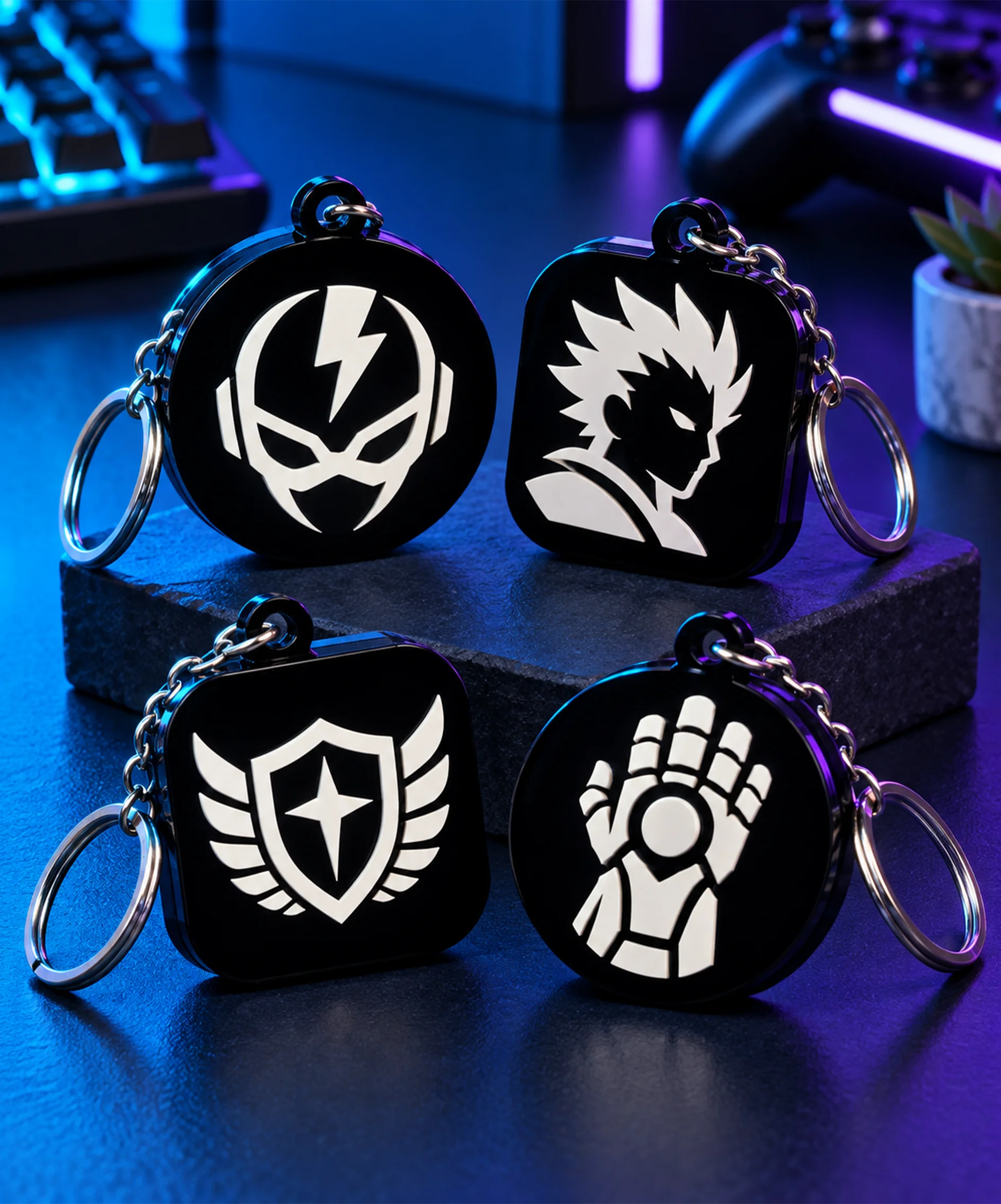 Noir Acrylic Keychain