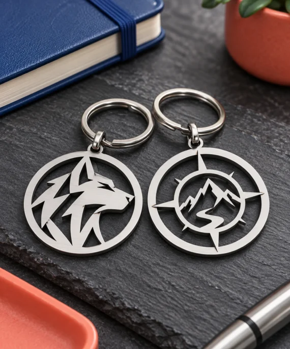 SS Laser-Cut Keychain