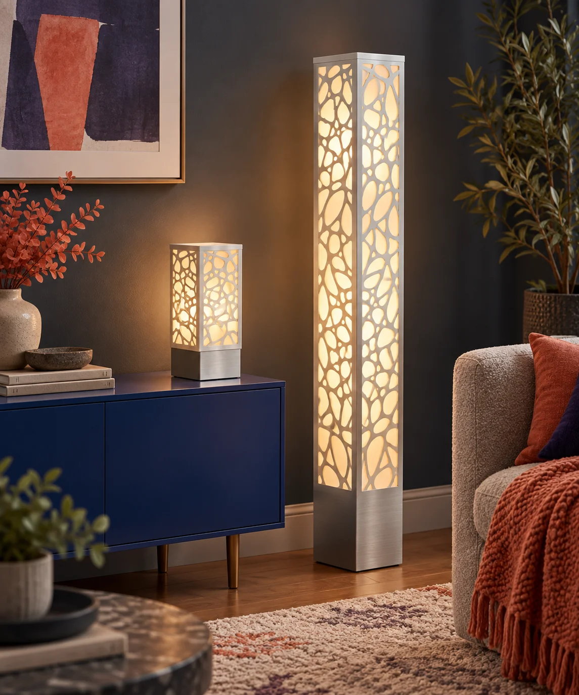 SS Small and Tall Lamp