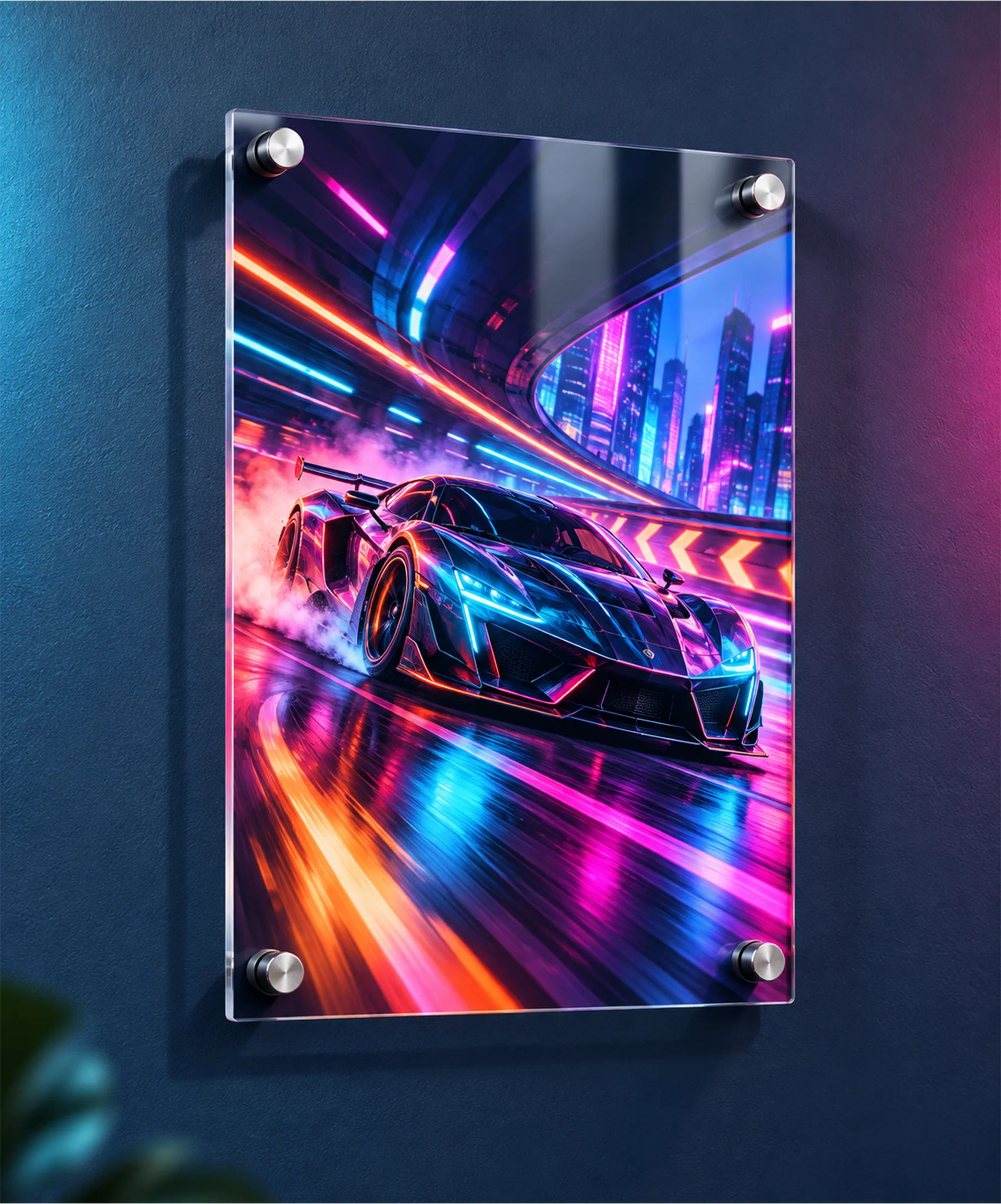 UV Printed Acrylic with Studs